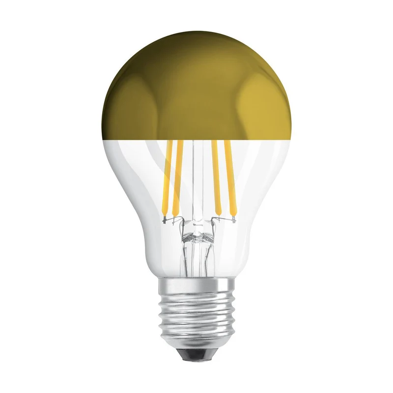 OSRAM LED Lampe LED Retrofit CLASSIC A Mirror 6.5W 827 Clear E27, 650 lm, 2700 K, Warmweiß