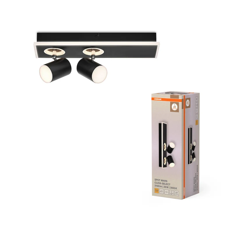 OSRAM DECOR SPOT MARS Deckenleuchte, 29W, 985lm, schwarz