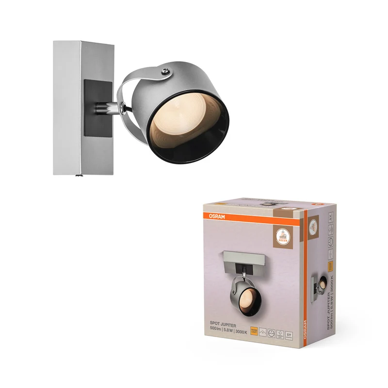 OSRAM DECOR SPOT JUPITER Wandleuchte, 5,8W, 185lm, silber