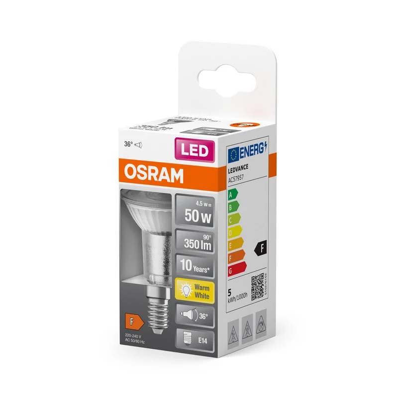 OSRAM LED Lampe LED STAR PAR16 4.5W 827 E14, 350 lm, 2700 K, Warmweiß