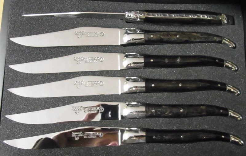 Laguiole Messer Büffel natur Set