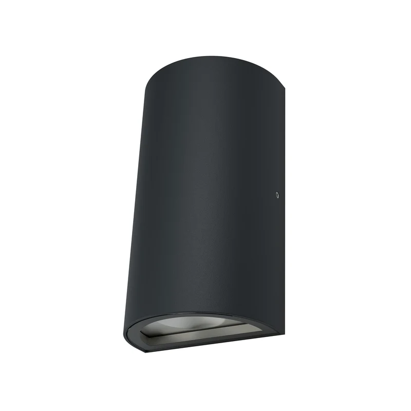 OSRAM ENDURA Style klassische LED-Außenleuchte mit Lichtaustritt oben und unten, rund, in Dunkelgrau aus Aluminium, IP44-Schutz, für Fassaden- und Eingänge