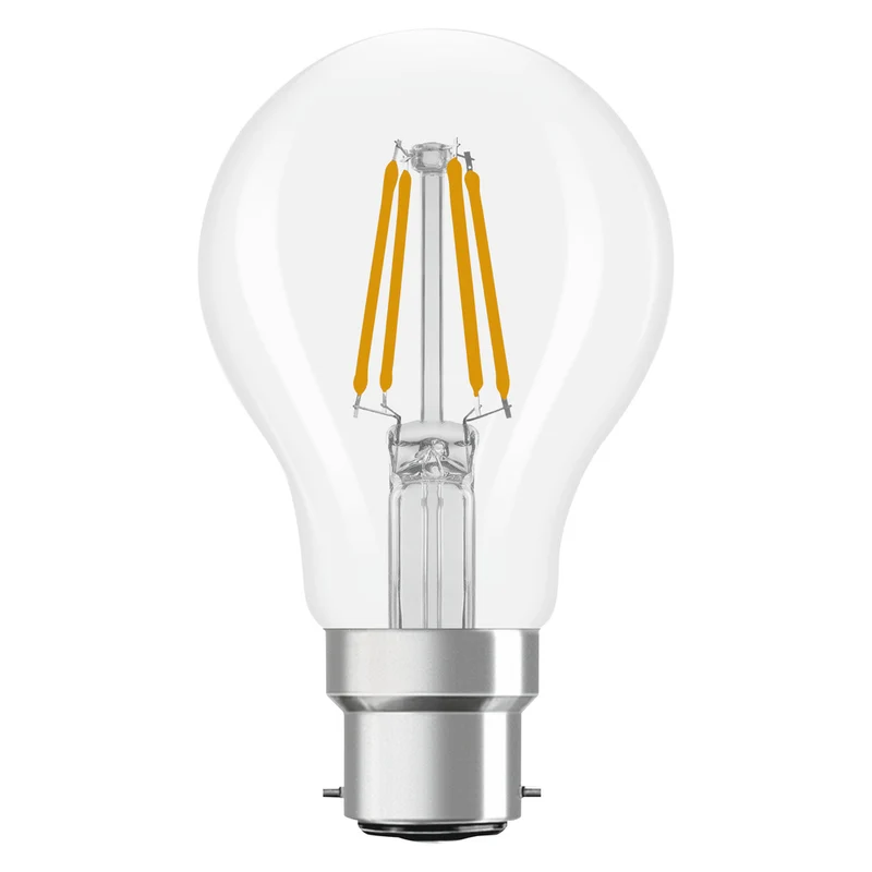 OSRAM LED Lampe LED Retrofit CLASSIC A 4W 827 Clear B22d, 470 lm, 2700 K, Warmweiß