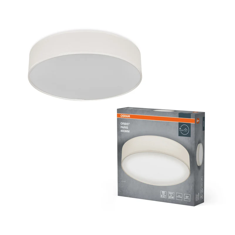 OSRAM ORBIS PARIS Deckenleuchte 480mm, beige, 3xE27