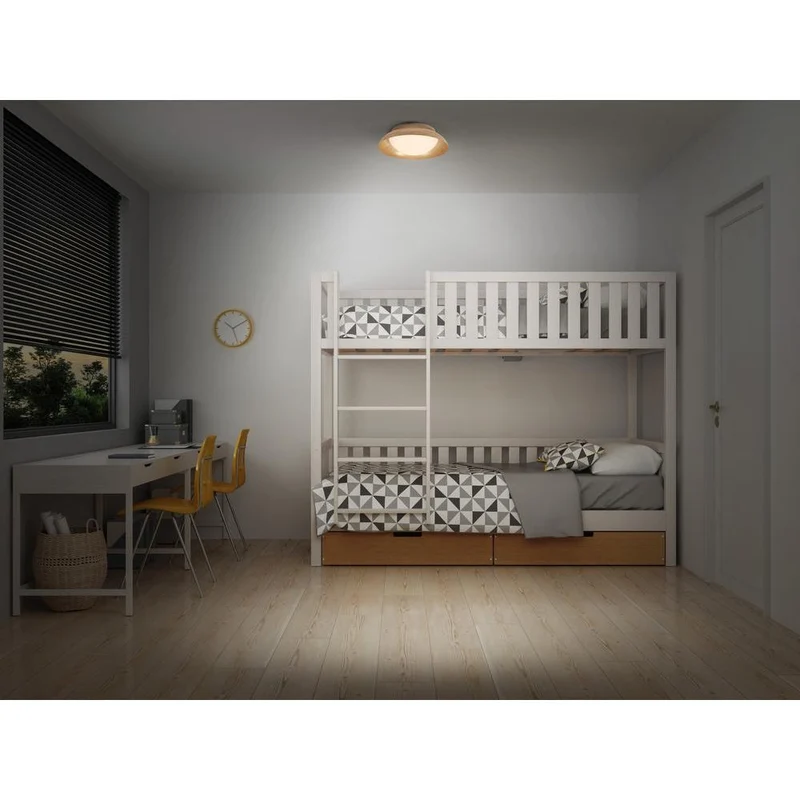 OSRAM ORBIS MILAN Deckenleuchte 305mm, holzfarben, 2xE27