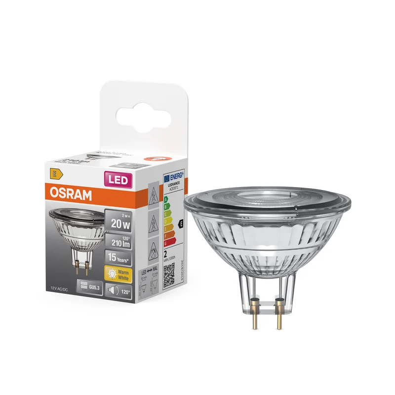 OSRAM SPOT MR16 GL 20 LED-Reflektorlampe, 2,6W, 200lm , GU5.3 , Warmweiß