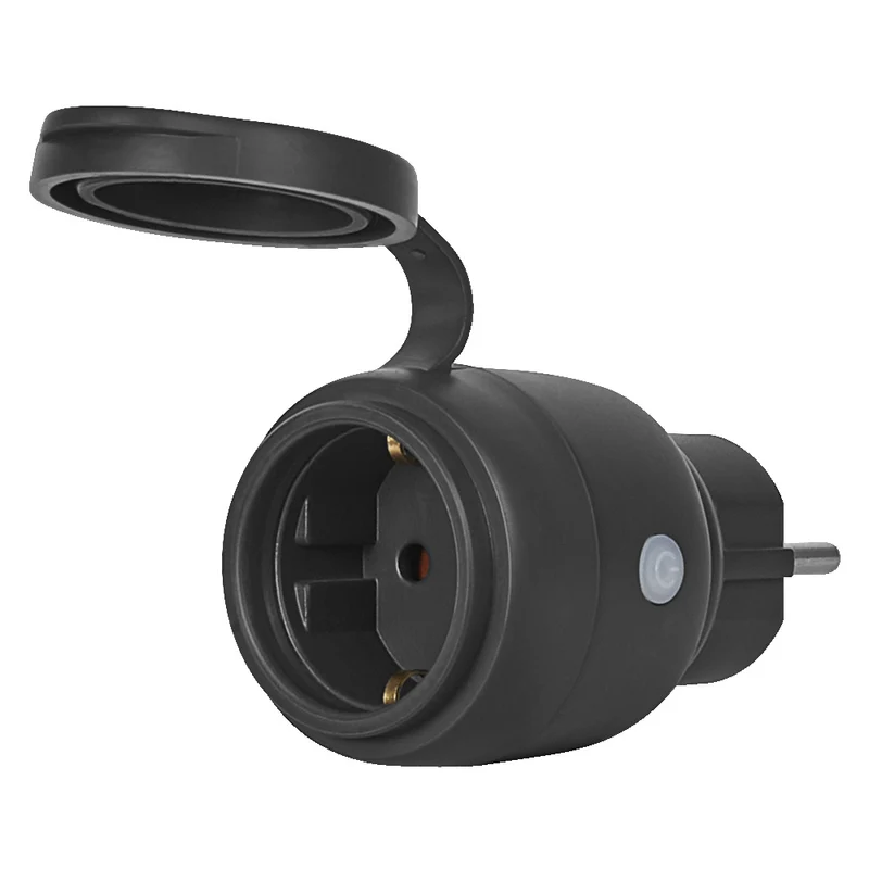 OSRAM Matter SMART+ COMPACT Plug smarte Outdoor Steckdose, schwarz