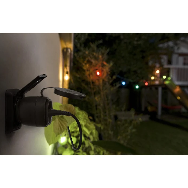 OSRAM Matter SMART+ COMPACT Plug smarte Outdoor Steckdose, schwarz