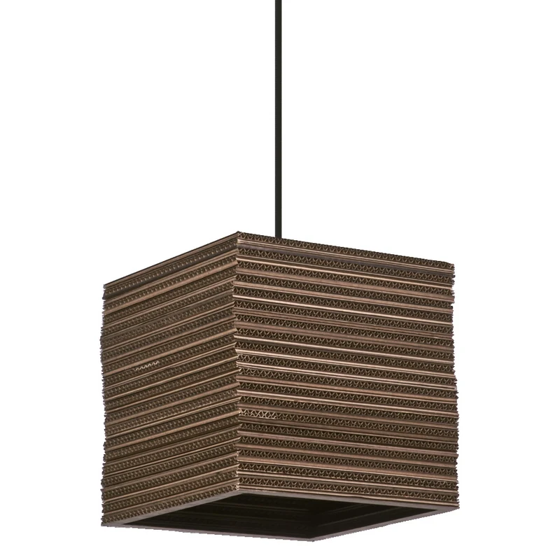 OSRAM DECOR Pendelleuchte Decor Cardboard Square braun, E27