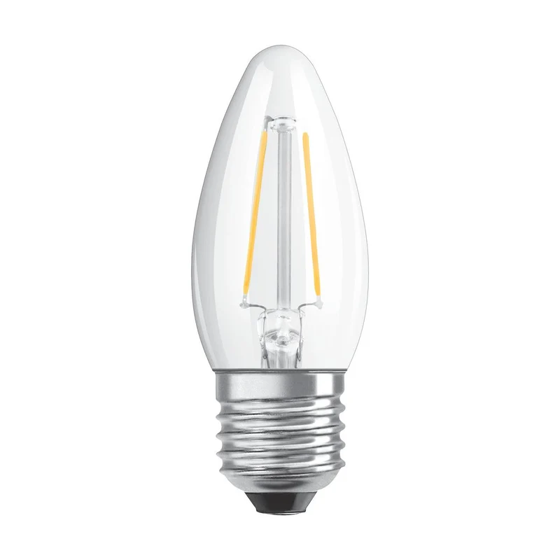 OSRAM LED Lampe LED Retrofit CLASSIC B DIM 4.8W 827 Clear E27, 470 lm, 2700 K, Warmweiß
