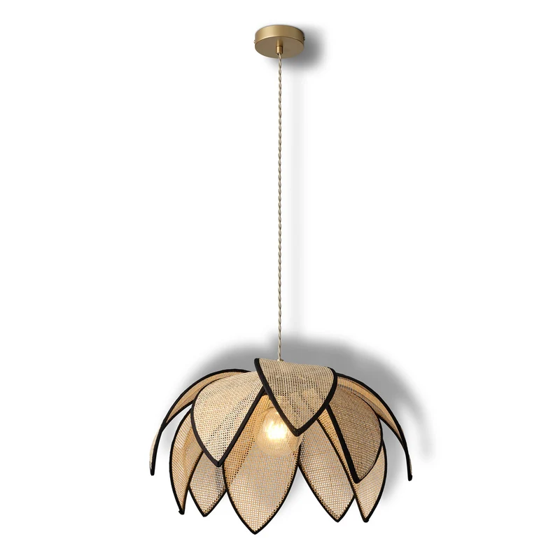 OSRAM DECOR Rattan Lotus Pendelleute E27 Braun