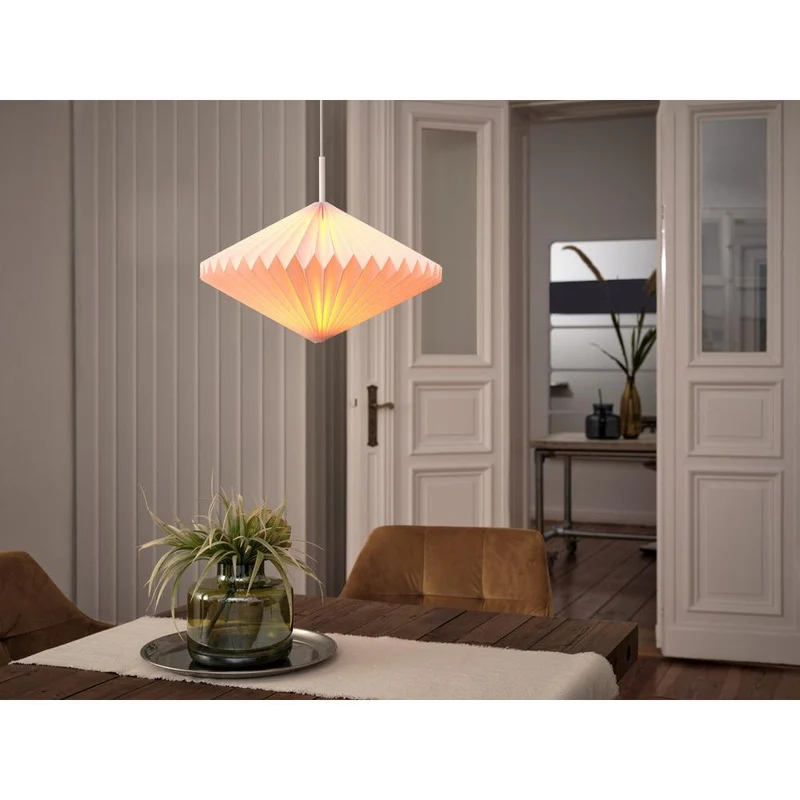 OSRAM DECOR Paper Lantern Diamond Pendelleuchte E27 Weiß