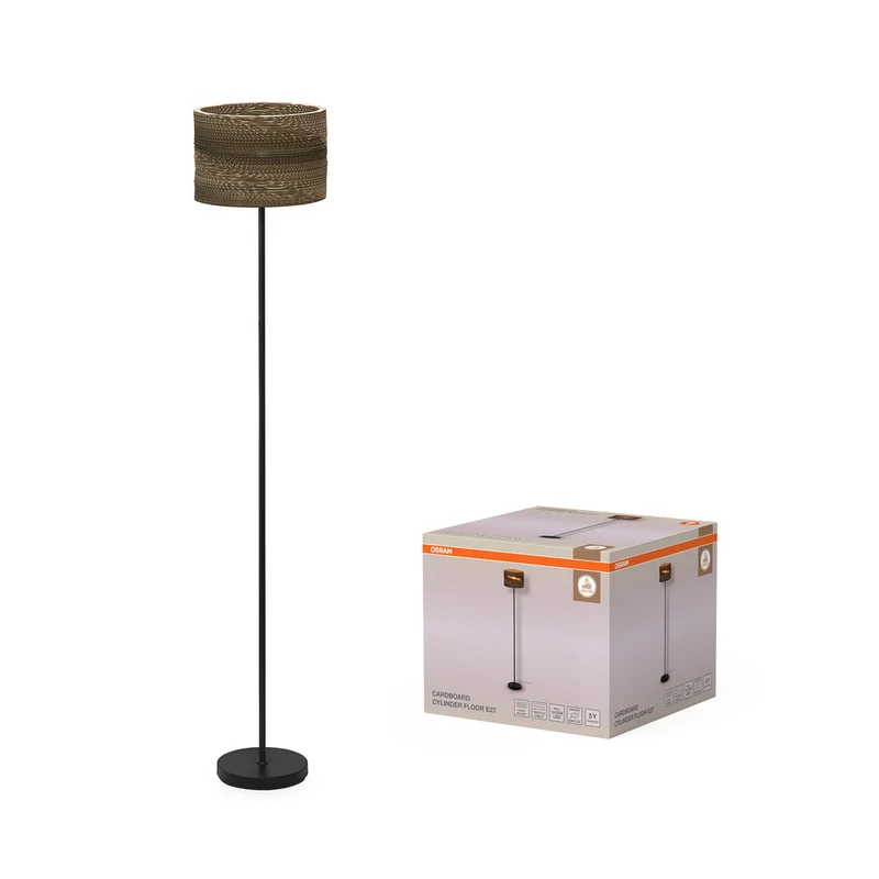 OSRAM DECOR Standleuchte Decor Cardboard Cylinder braun, E27