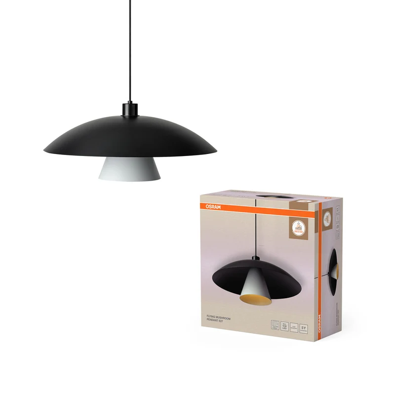 OSRAM DECOR Flying Mushroom Pendelleuchte E27 Schwarz