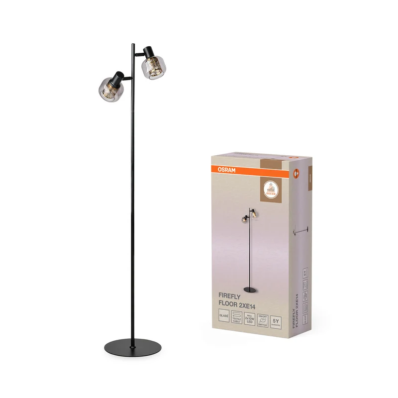 OSRAM DECOR Firefly Standleuchte 2xE14 Schwarz