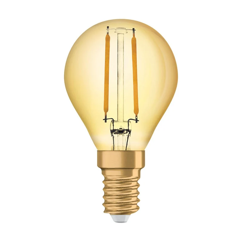 OSRAM VINTAGE 1906® LED Lampe LED CLASSIC P 2.5W 824 Gold E14, 220 lm, 2400 K, Warm Comfort Light
