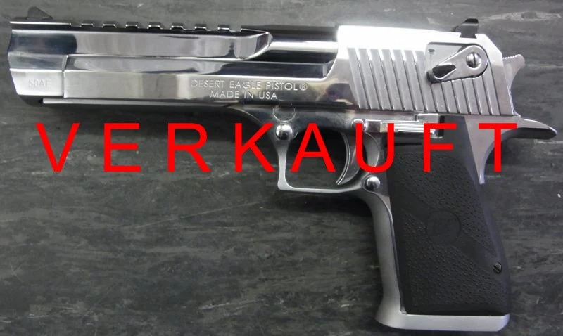 Pistole Desert Eagle chrom-poliert