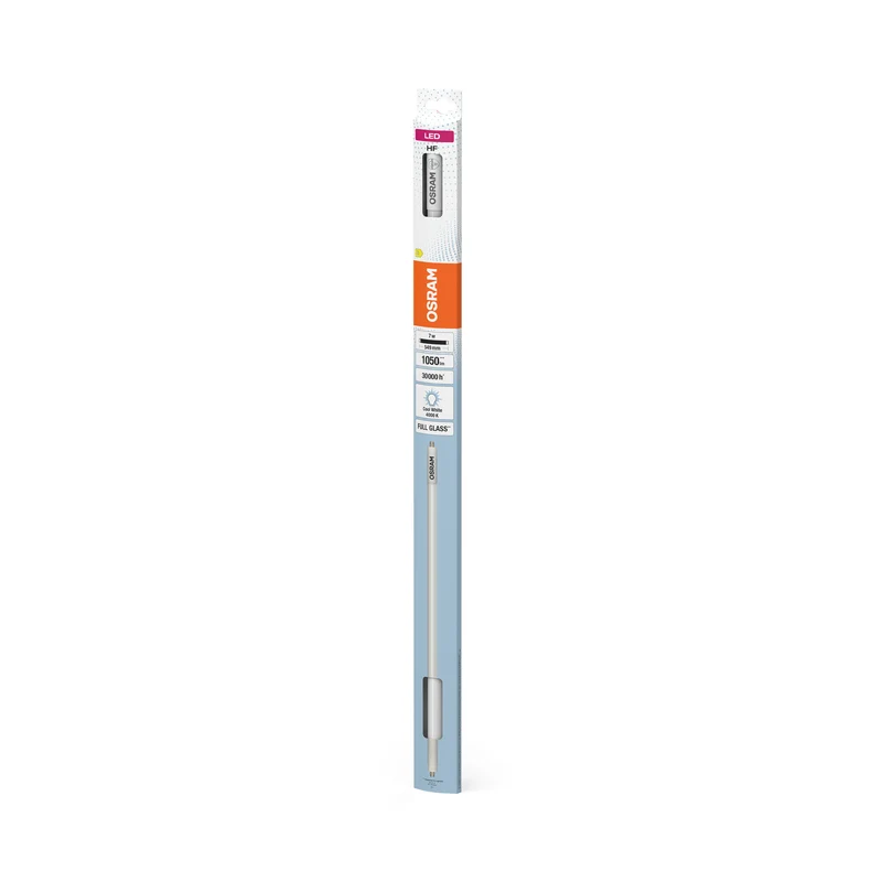OSRAM LED TUBE T5 HF in Röhre, zweiseitig gesockelt-Form, Leuchtmittel, Bleifreies Glas, Matt, 7 W, (ex 14 W), 1000 lm, Kaltweiß, 4000 K, 30000 h, CRI 80