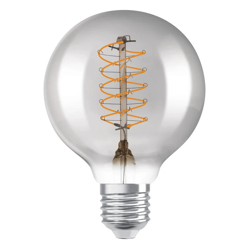 OSRAM VINTAGE 1906® LED Lampe LED CLASSIC SLIM FILAMENT Globe DIMMABLE 7.8W 818 Smoke E27, 360 lm, 1800 K, Comfort warm white, 2er Pack
