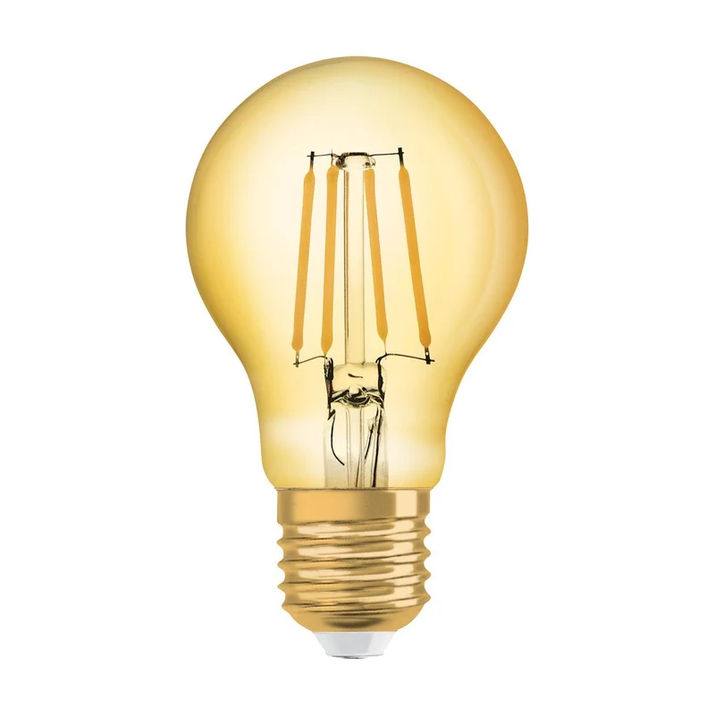 OSRAM VINTAGE 1906® LED Lampe LED CLASSIC A 4W 824 Gold E27, 410 lm, 2400 K, Warm Comfort Light