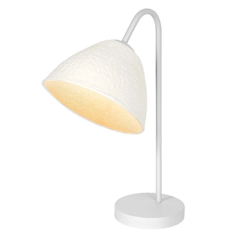 LEDVANCE Tischleuchte Decor Camel Bell weiß aus Metall und Pappmaschee, E14, dimmbar, 220 mm Länge, langlebig durch austauschbare Lichtquelle, einfache Montage