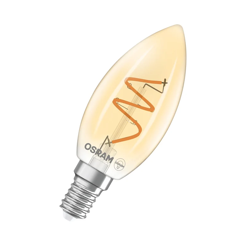OSRAM Vintage 1906 Classic LED-Lampe Gold, 3.5W, 300lm, E14 , Comfort warm white