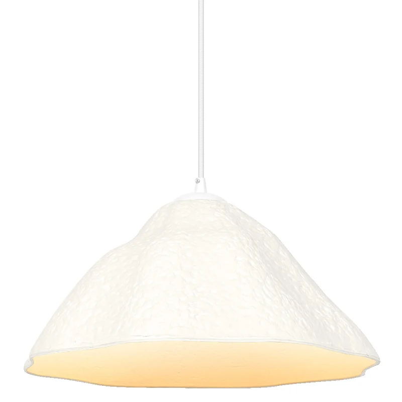LEDVANCE Pendelleuchte Decor Lotus Leaf weiß aus Metall und Pappmaschee, E27, 396 mm Durchmesser, langlebig durch austauschbare Lichtquelle, einfache Montage