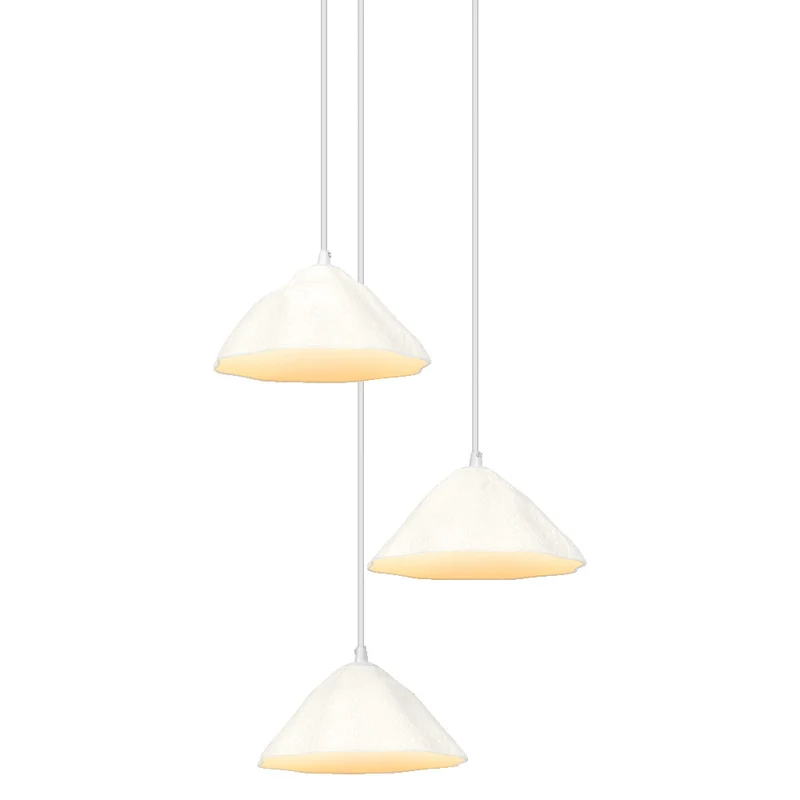LEDVANCE Pendelleuchte 3-flammig Decor Lotus Leaf weiß aus Metall und Pappmaschee, E14, 1562mm Länge, langlebig durch austauschbare Lichtquelle, einfache Montage