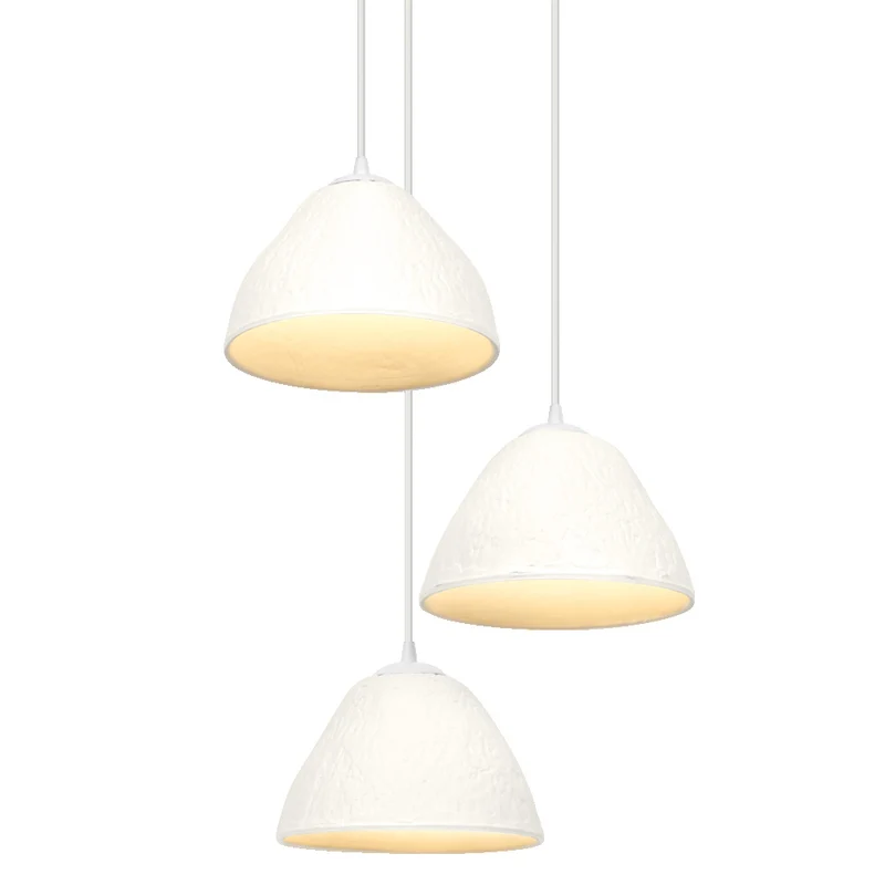 LEDVANCE Pendelleuchte 3-flammig Decor Camel Bell weiß aus Metall und Pappmaschee, E14, 437 mm Durchmesser, langlebig durch austauschbare Lichtquelle, einfache Montage