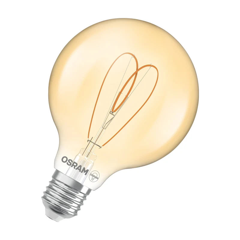 OSRAM Vintage 1906 Globe LED-Lampe Gold, 8W, 806lm, 95mm , Comfort warm white , E27