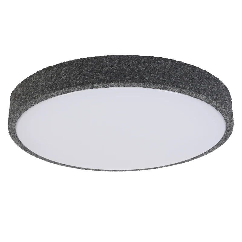 LEDVANCE ORBIS Yummy LED-Deckenleuchte mit Metallring, schwarz, 36W, 2600lm, 3000K, 490mm, 830 freundliches Warmweiß, durch Klicken dimmbar, IP20 Schutz, Montageschrauben und Dübel inklusive