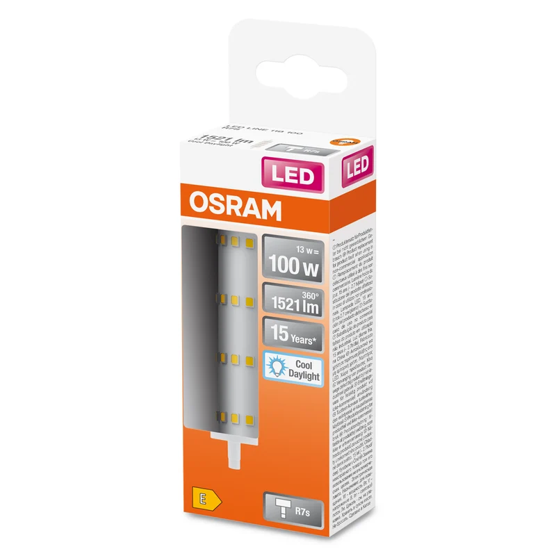 OSRAM LED Line Lampe, 13W, 1521lm, R7s, 6500K , Kaltes Tageslicht