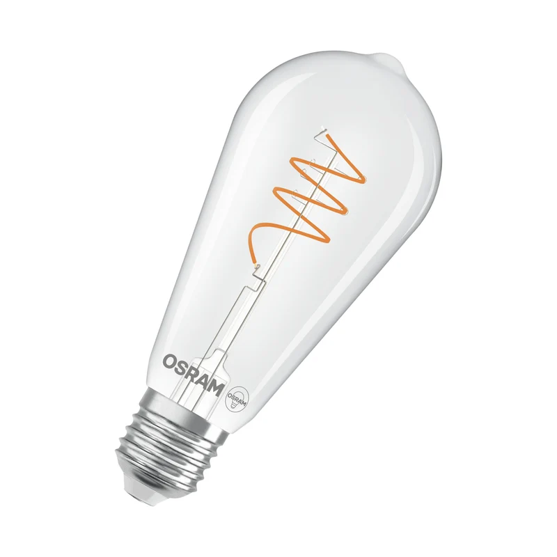 OSRAM Vintage 1906 Edison LED-Lampe Klar, 3.4W, 470lm, E27 , Warmweiß