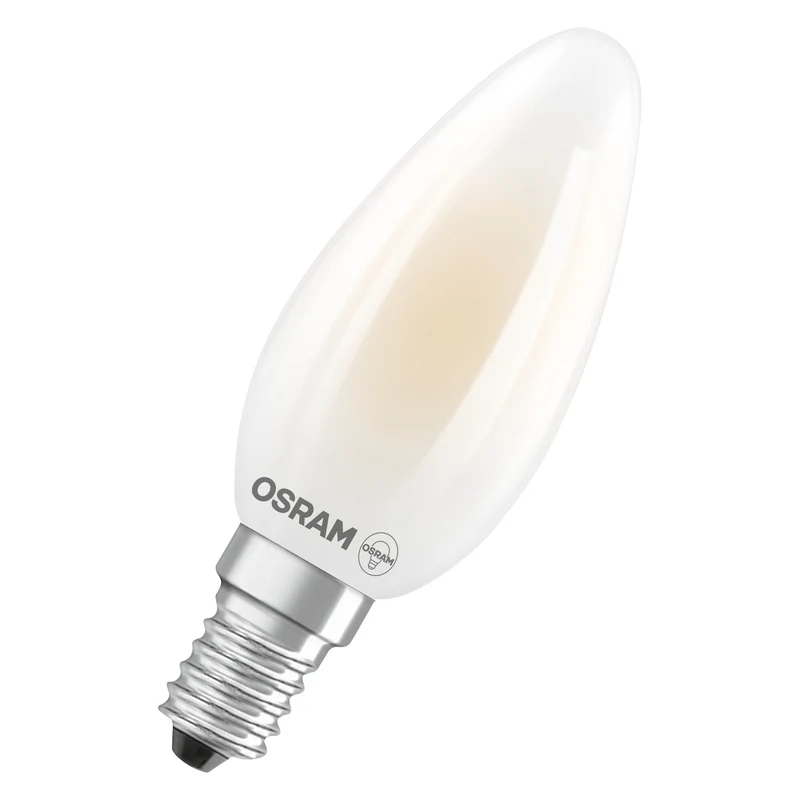 OSRAM LED CLASSIC B ENERGY EFFICIENCY A , LED-Lampe, Bleifreies Glas, Matt, 1,2 W, (ex 25 W), 255 lm, Kaltweiß, 4000 K, Energieeffizienzklasse: A, CRI 80