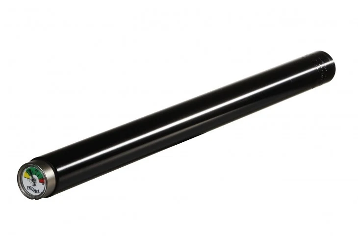 Pressluftkartusche 300 bar mit Manometer Stahl schwarz