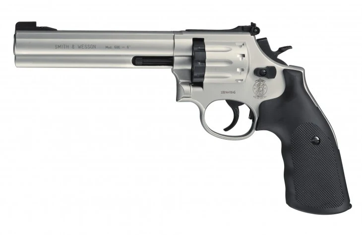 Smith & Wesson Modell 686 6" Nickel
