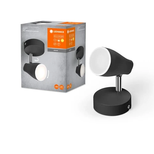 LEDVANCE LED SPOT PEAR Deckenanbau-Spot, sw, 4,3W, 840lm