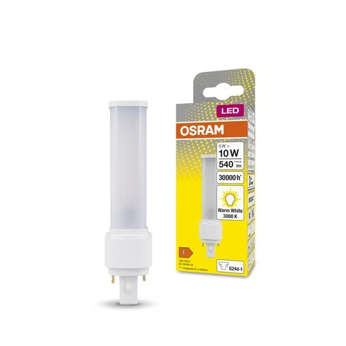 OSRAM DULUX LED-Lampe D10 EM, 5W, 540lm, 3000K , Warmweiß