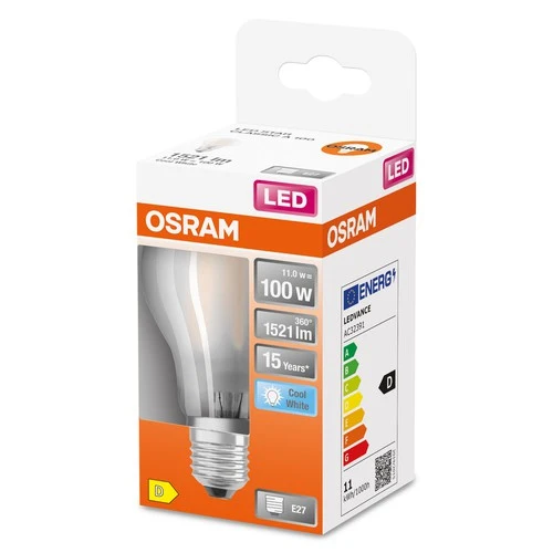 OSRAM Retrofit Classic A LED Lampe matt (ex 100W) 10W / 4000K Kaltweiß E27