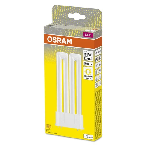 OSRAM DULUX LED-Lampe F24 EM, 12W, 1350lm, 3000K , Warmweiß