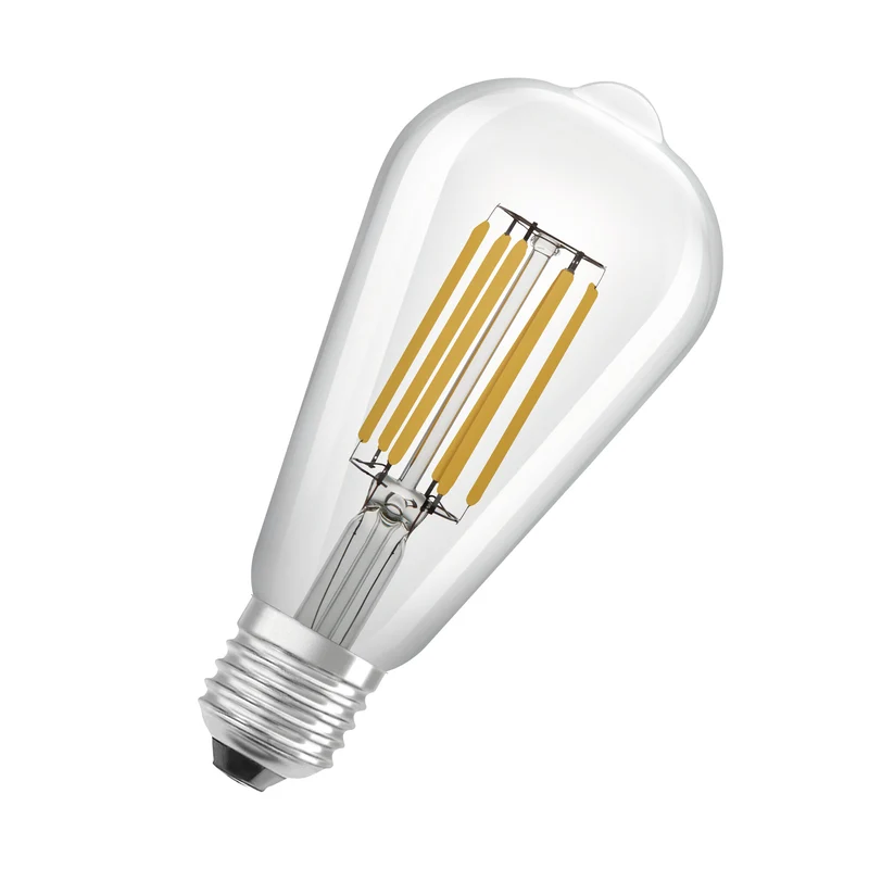 OSRAM LED LAMPS ENERGY CLASS A ENERGY EFFICIENCY FILAMENT CLASSIC EDISON , LED-Lampe, Bleifreies Glas, Klar, 4 W, (ex 60 W), 840 lm, Warmweiß, Energieeffizienzklasse: A