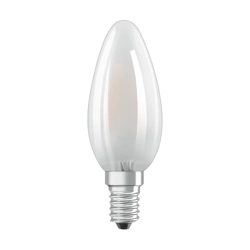 OSRAM Retrofit Classic B LED Lampe Kerzenform dimmbar matt (ex 60W) 6,5W / 2700K Warmweiß E14