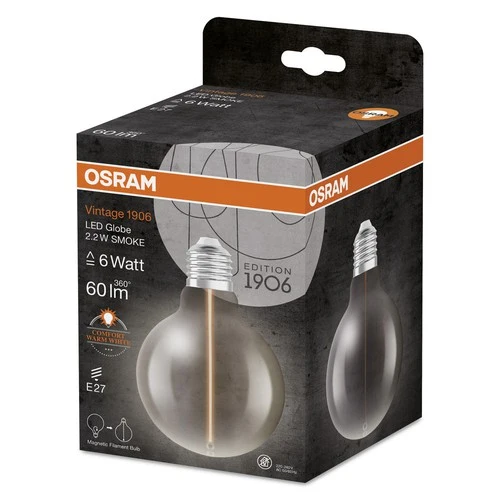 OSRAM Vintage 1906® Classic Globe95 LED-Lampe, 2,2W, 60lm