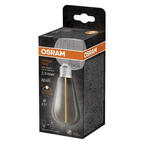 OSRAM Vintage 1906® Classic Edison LED-Lampe, 2,2W, 60lm , Warmweiß , E27