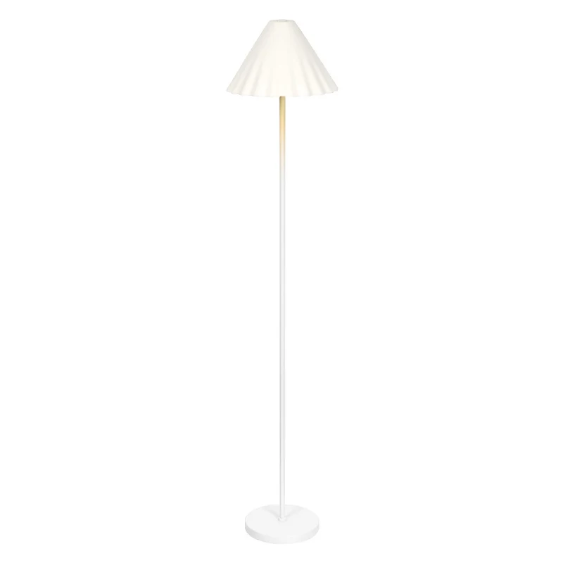 LEDVANCE Standleuchte Decor Pulp weiß aus Metall und Pappmaschee, E14, dimmbar, 1505 mm Höhe, langlebig durch austauschbare Lichtquelle, einfache Montage