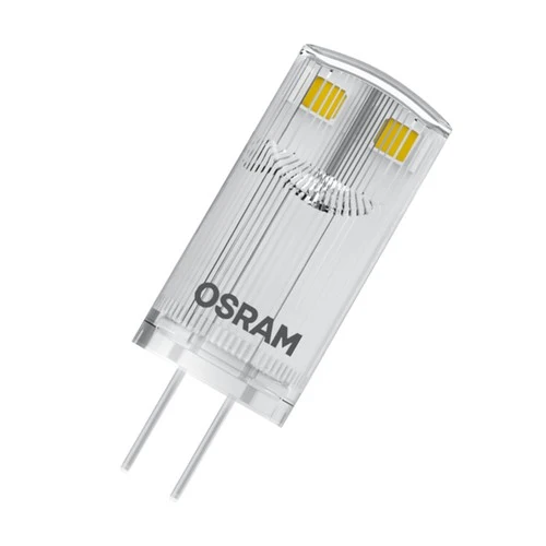 OSRAM LED Stiftsockellampe BASE PIN G4 12 V LED-Lampe CL10 non-dimmable 0.9W , Warmweiß 5er Pack