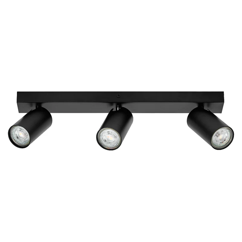 LEDVANCE LED SPOT OCTAGON 3 x 3,4W, GU10, 690lm, schwarz, 2. 700K Farbtemperatur, warmweiße Lichtfarbe, zeitlos, austauschbare LED-Lampe, ideal für Innenräume, CRI 90, verstellbare Köpfe, dimmbar
