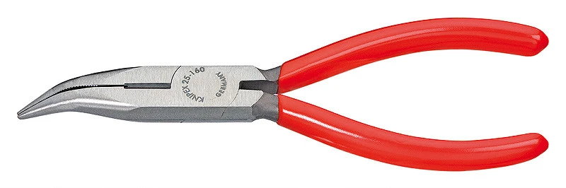 Flachrundzange 160mm 01 (Radiozange) gekröpft