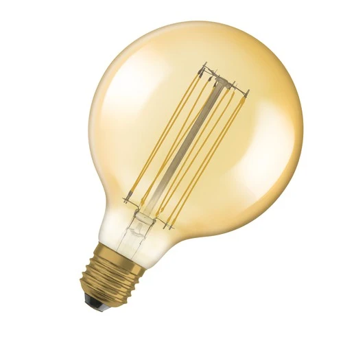 OSRAM Vintage 1906 LED-Lampe, Gold-Tönung, 8,8W, 806lm , Warmweiß , E27