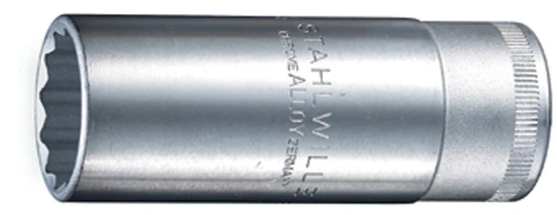 Steckschlüssel 19mm SW lang 12-kt